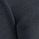 Dowsett Modern Charcoal Fabric Swivel Accent Chair