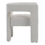 Drea Modern White Fabric Dining Chair
