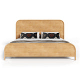 Dresden Modern Natural Acacia Bed