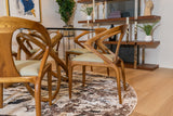 Campbell Mid-Century Modern Taupe Leatherette & Walnut Dining Chair