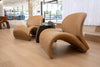 Donovan Modern Brown Leather Accent Chair
