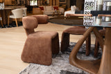 Bergman Modern Camel Velvet Dining Chair
