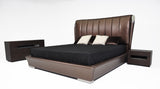 Temptation Caesar Italian Classical Design Leather Platform King Bed