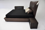 Temptation Caesar Italian Classical Design Leather Platform King Bed