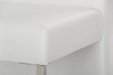 Misha Modern White Leatherette Dining Chair