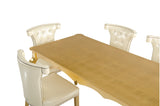 Imperial Transitional Gold Crocodile Dining Table