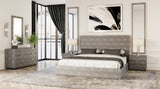 Dynasty Eastern King Modern Shagreen Bedroom Set 3 Drawer