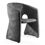 Malvern Modern Dark Grey Fabric Dining Chair