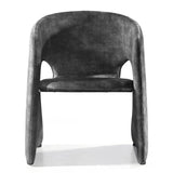 Malvern Modern Dark Grey Fabric Dining Chair
