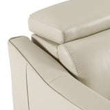 Eden Modern Grey Leather Sofa Set