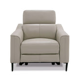 Eden Modern Grey Leather Armchair
