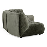 Elias Modern Green Fabric Curved Modular Sectional Sofa-5-Piece Sectional