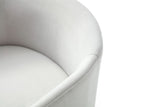 Elisa Modern Beige Velvet & Brass Dining Chair