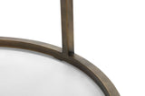 Elisa Modern Grey Velvet & Brass Dining Chair