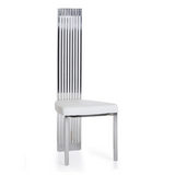 Elise Modern White Leatherette Dining Chair
