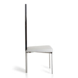 Elise Modern White Leatherette Dining Chair