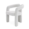 Ellen Glam White Velvet Dining Chair