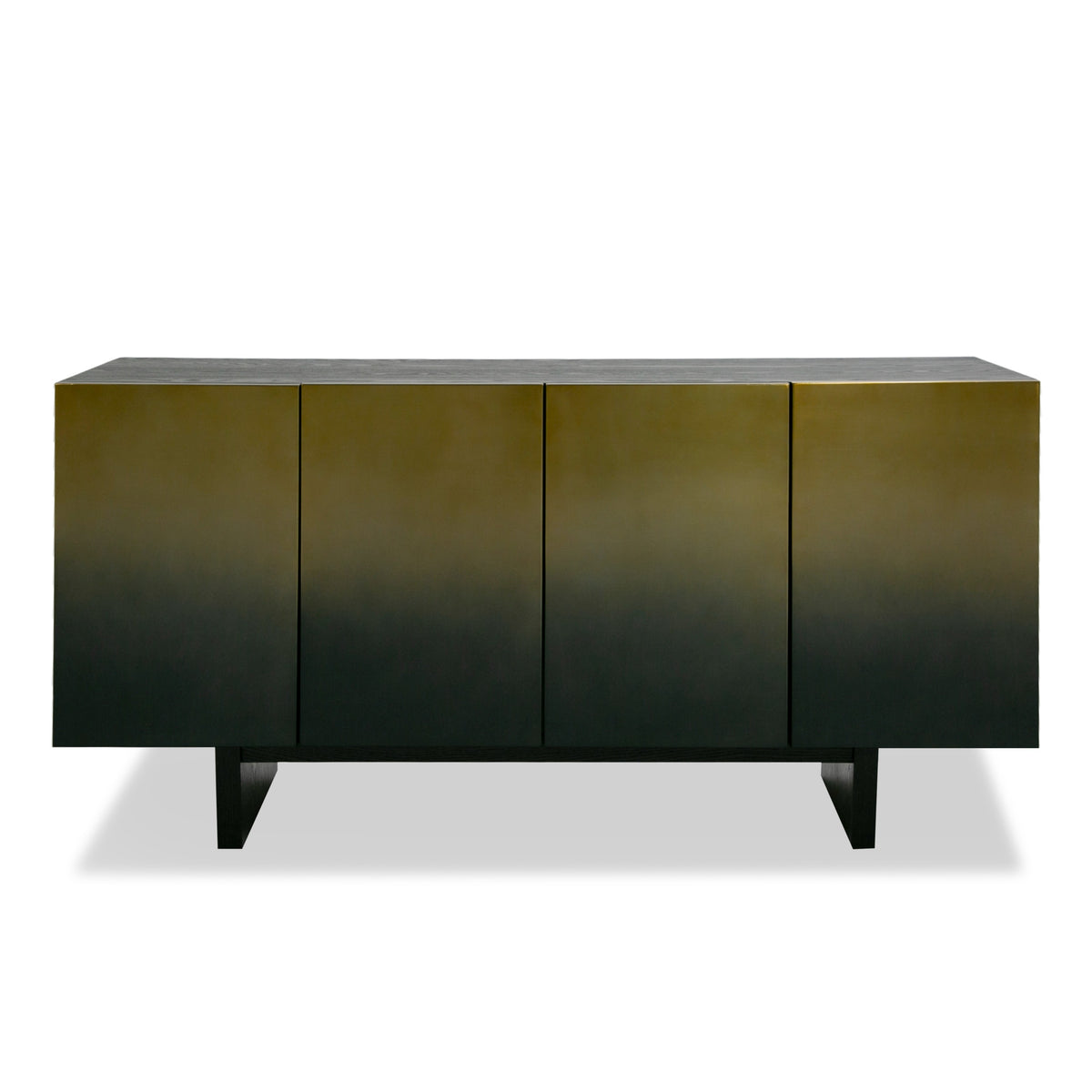 Elmira Glam Black Ash + Gradient Stainless Steel Buffet