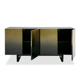 Elmira Glam Black Ash + Gradient Stainless Steel Buffet
