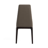 Encino Modern Taupe & Timber Chocolate Dining Chair (Set of 2)