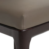 Encino Modern Taupe & Timber Chocolate Dining Chair (Set of 2)