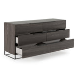 Enzo Italian Modern Grey Oak Dresser