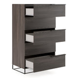 Enzo Italian Modern Grey Oak Chest