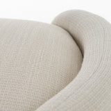 Erin Modern Cream Fabric Storage Ottoman Bench