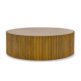 Espana Modern Walnut Round Coffee Table