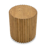 Espana Modern Walnut Round End Table