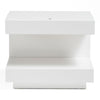 Esso Modern White Glossy Nightstand
