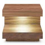 Esso Contemporary Walnut Nightstand