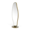 Esteem Modern Antique Brass Freestanding Mirror