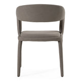 Faerron Modern Grey Leatherette Dining Chair