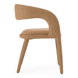 Faerron Modern Tan Leatherette Dining Chair