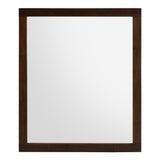 Fantasia Contemporary Dark Walnut Mirror