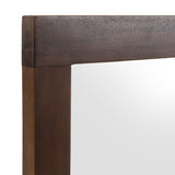 Fantasia Contemporary Dark Walnut Mirror