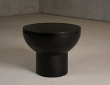 Fate Modern Black Concrete End Table