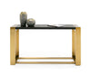 Fauna Modern Wenge and Brass Console Table