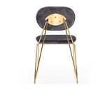 Carol Modern Grey Fabric Dining Chair (Set of 2)