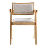 Fern Modern Natural and Beige Dining Chair Set of 2