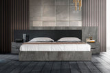 California King Ferrara Modern Volcano Oxide Grey Bed