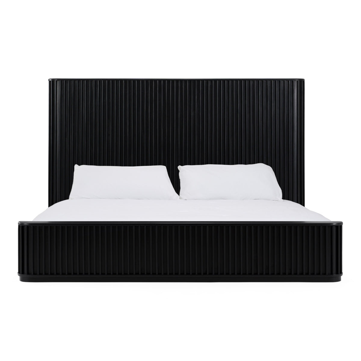 Fields Modern Black Acacia Bed
