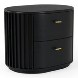 Fields Modern Black Acacia Bedroom Set