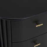Fields Modern Black Acacia Bedroom Set