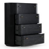 Fields Modern Black Acacia Chest