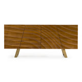 Finley Mid-Century Walnut & Gold Buffet