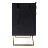 Finley Mid-Century Black & Gold Buffet