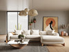  Mielcasa |Modrest Fleury Contemporary Cream Fabric and Walnut RAF Sectional Sofa | SKU VGCS-21073-S-CW-RAF | MPN: 80180 | Free Delivery & Free Return