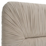 Florence Modern Beige Velvet + Leatherette Bedroom Set